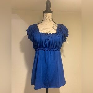 Chic Royal Blue Women's Blouse